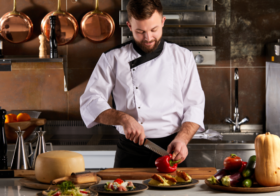 Chef preparing Karahi